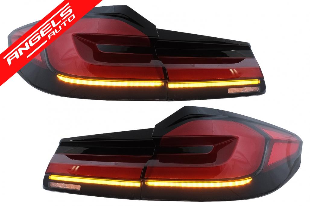 Stopuri Full LED compatibile cu BMW Seria 5 G30 Sedan (2017-2019) LCI Semnal Dinamic - imagine 2