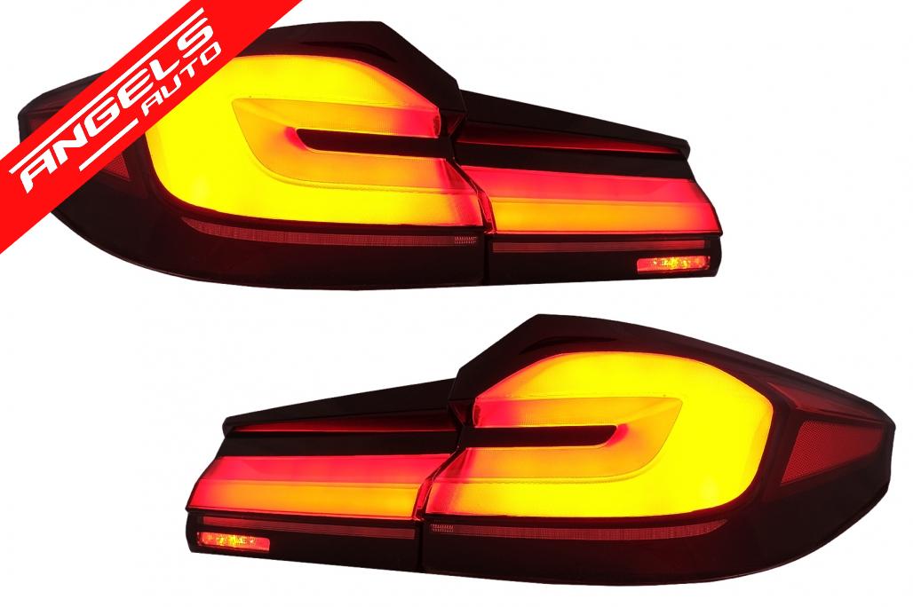 Stopuri Full LED compatibile cu BMW Seria 5 G30 Sedan (2017-2019) LCI Semnal Dinamic - imagine 3