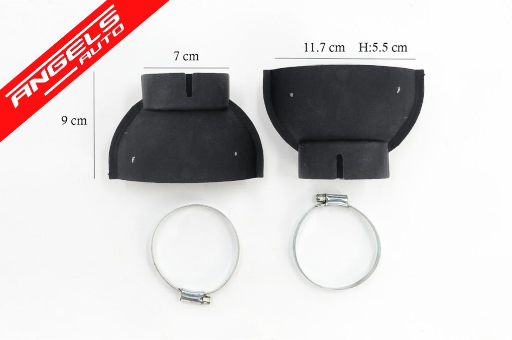 Difuzor Bara Spate Evacuare Dubla compatibil cu Audi Q7 4M (2015-2019) Bara S-Line - imagine 5