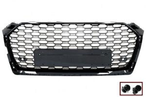Grila Centrala compatibila cu Audi A5 F5 (2017-2019) RS Design Negru Lucios