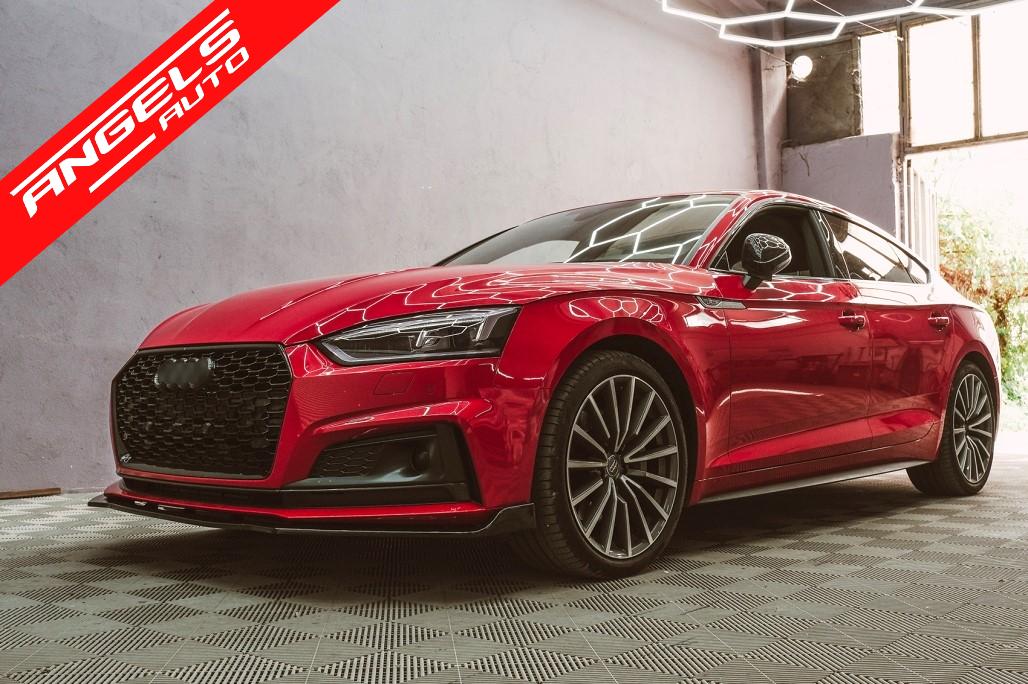 Grila Centrala compatibila cu Audi A5 F5 (2017-2019) RS Design Negru Lucios - imagine 13