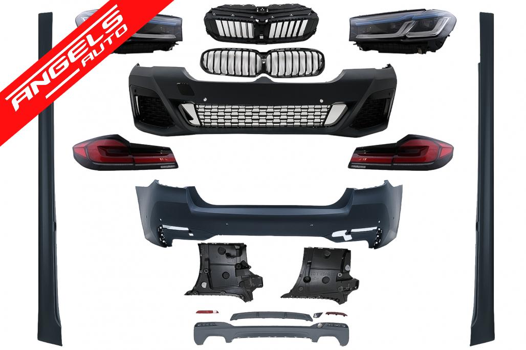 Pachet Exterior compatibil cu BMW Seria 5 G30 (2017-2019) M-Tech G30 LCI 2020 Design - imagine 26
