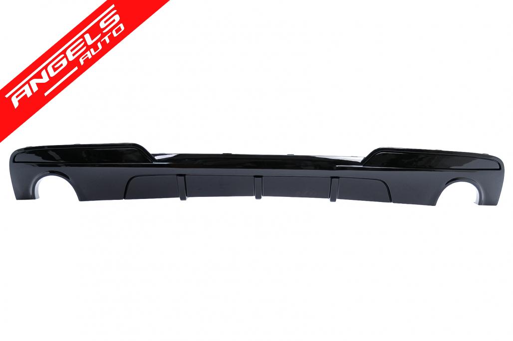 Difuzor de aer evacuare dubla compatibil cu BMW Seria 5 F10 F11 (11-17) Negru Lucios