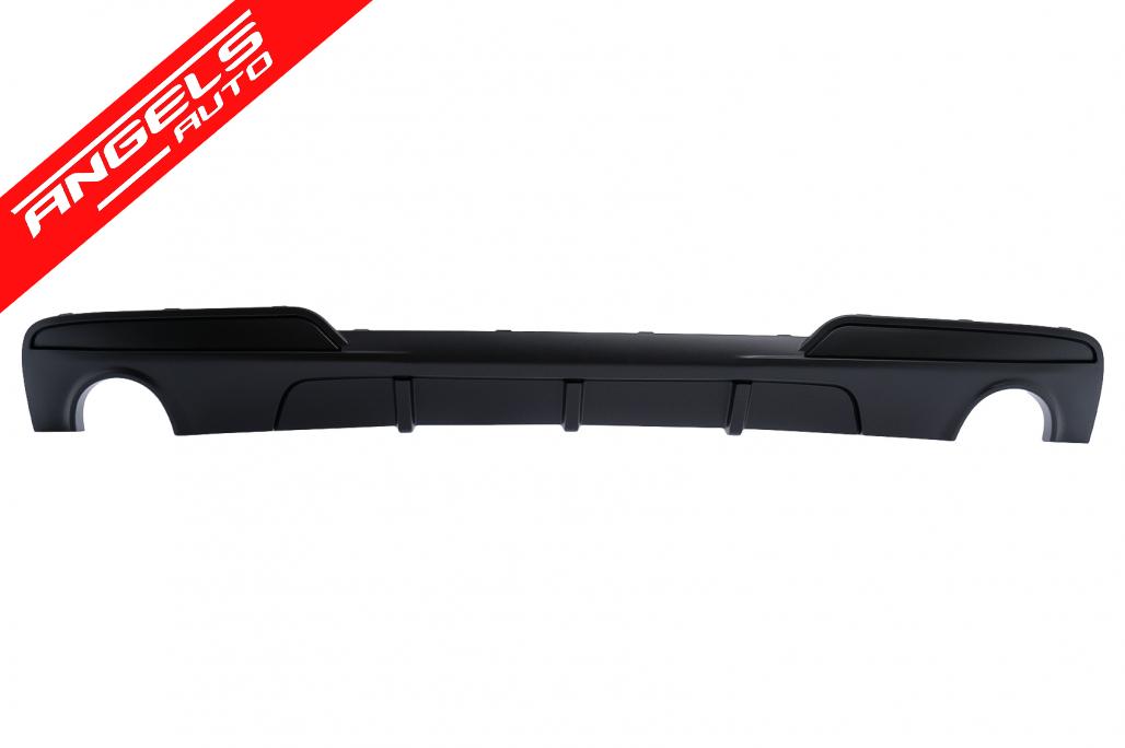 Difuzor de aer evacuare dubla compatibil cu BMW Seria 5 F10 F11 (11-17) Negru Mat - imagine 3