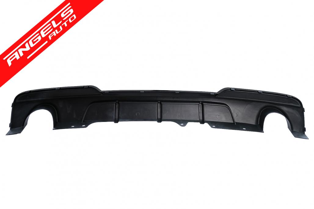 Difuzor de aer evacuare dubla compatibil cu BMW Seria 5 F10 F11 (11-17) Negru Mat - imagine 2