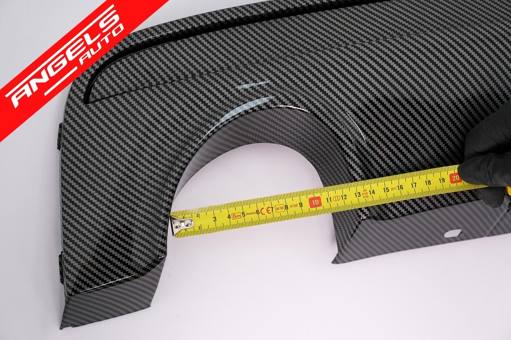 Difuzor de aer evacuare dubla compatibil cu BMW Seria 5 F10 F11 (11-17) Carbon Look - imagine 3
