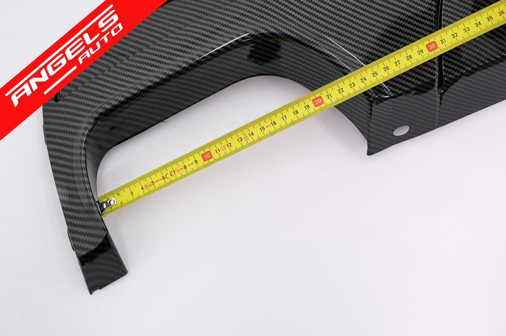 Difuzor evacuare dubla stanga compatibil cu BMW Seria 5 F10 F11 (11-17) Carbon Look - imagine 3