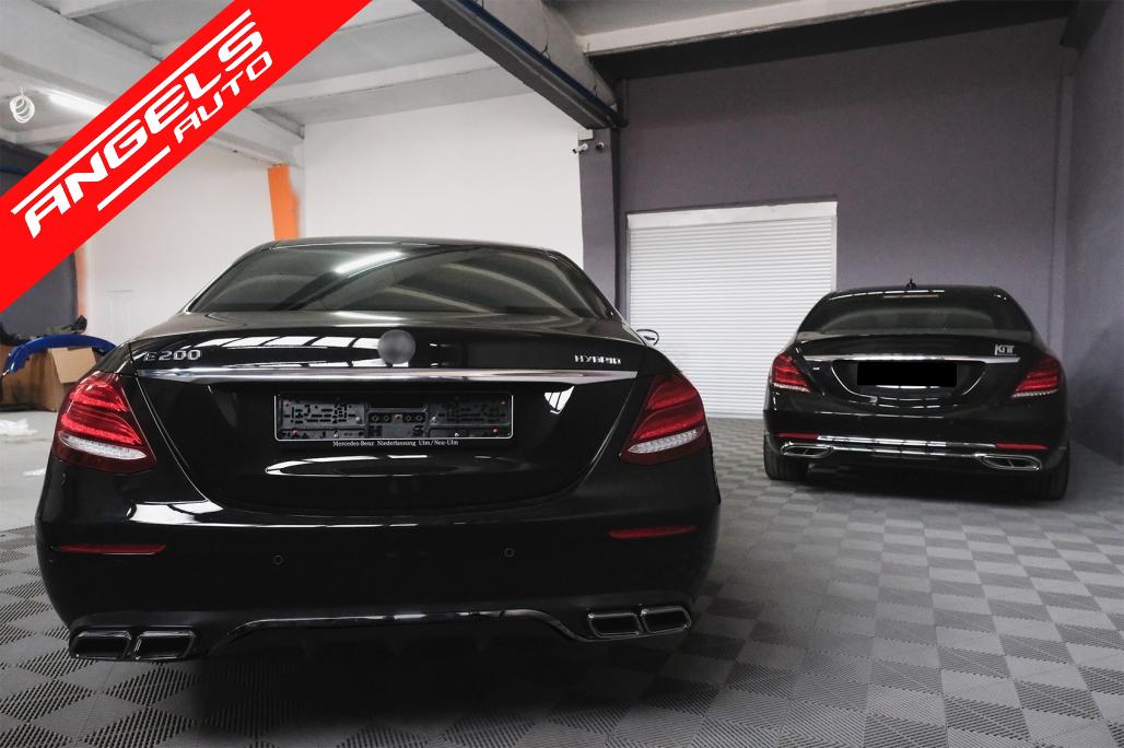 Difuzor Bara Spate Ornamente compatibil cu Mercedes E-Class W213 (16-19) E63 Design - imagine 5