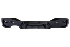 Difuzor Evacuare Dubla Stanga compatibil cu BMW  F20 F21 LCI (15-19) Negru Lucios