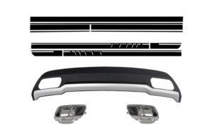 Difuzor Bara Spate Ornamente toba compatibil cu Mercedes W176 A-Class (12-18) Sport