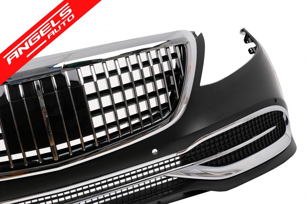 Pachet Exterior compatibil cu Mercedes S-Class W221 (2005-2013) Conversie la W222 2018 - imagine 4