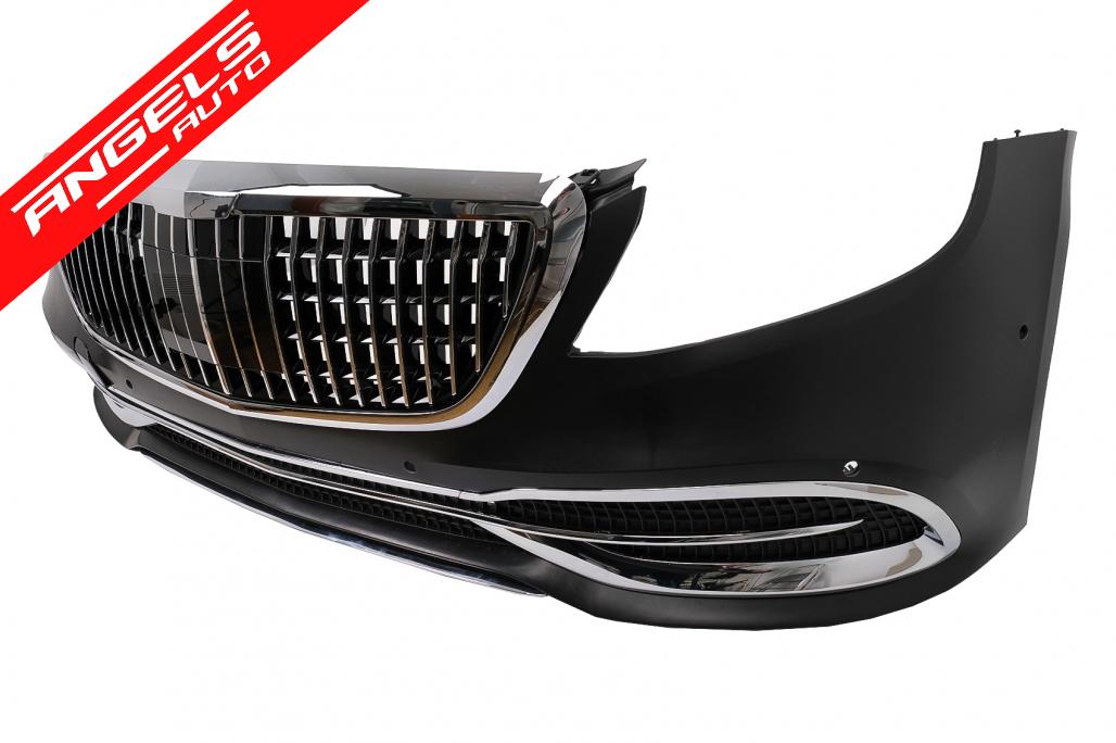 Pachet Exterior compatibil cu Mercedes S-Class W221 (2005-2013) Conversie la W222 2018 - imagine 3