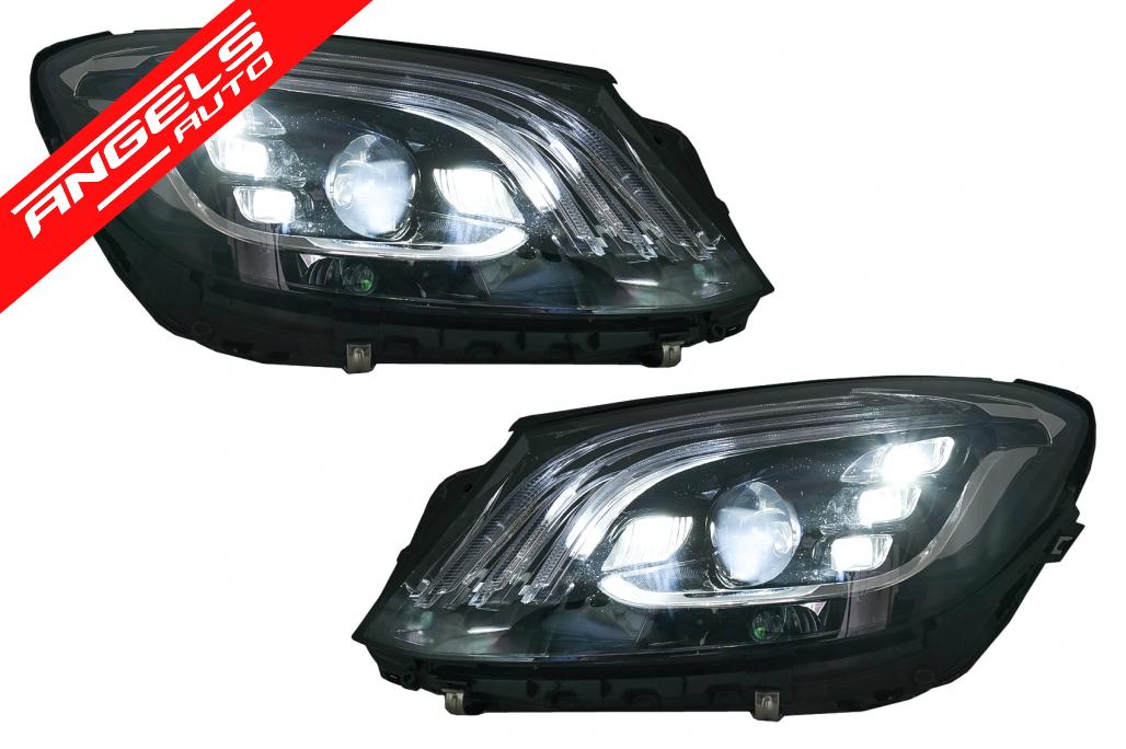 Pachet Exterior compatibil cu Mercedes S-Class W221 (2005-2013) Conversie la W222 2018 - imagine 5