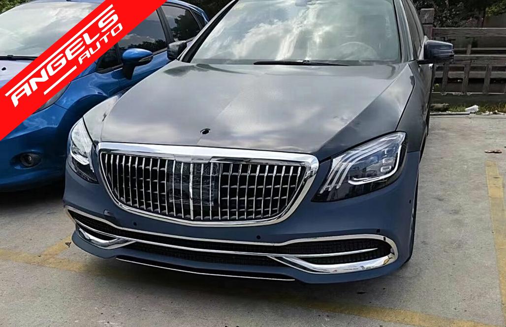 Pachet Exterior compatibil cu Mercedes S-Class W221 (2005-2013) Conversie la W222 2018 - imagine 19