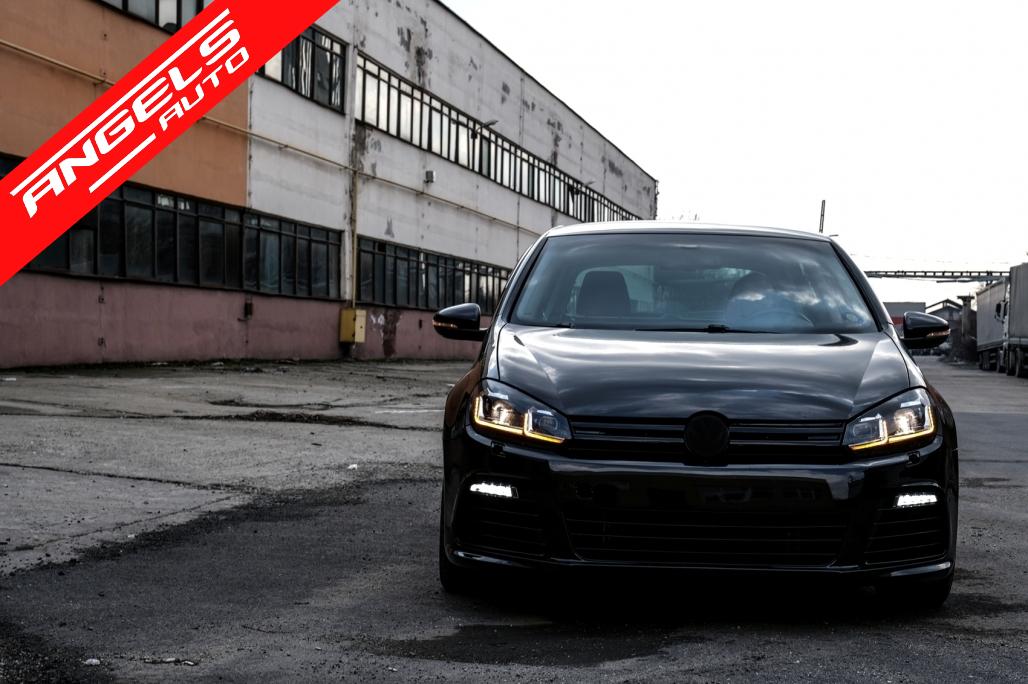 Pachet Exterior compatibil cu VW compatibil cu Golf 6 (2008-2013) cu Praguri Laterale R20 Look - imagine 7