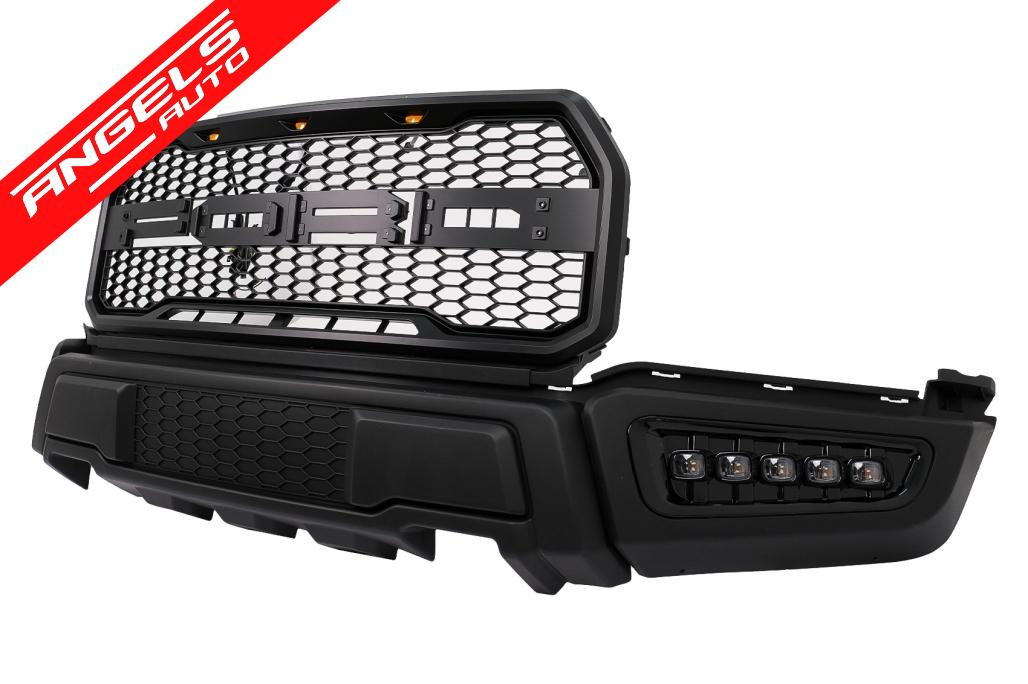 Pachet Exterior Facelift compatibil cu Ford Ranger (2015-2021) Conversie 2017 F150 Raptor - imagine 3