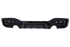 Difuzor Bara Spate Evacuare Dubla compatibil cu BMW  F20 F21 LCI (15-19) Negru Lucios