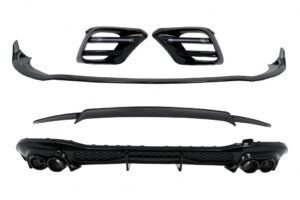 Pachet Exterior Aero compatibil cu Mercedes S-Class W223 Limousine (2020-up) Negru