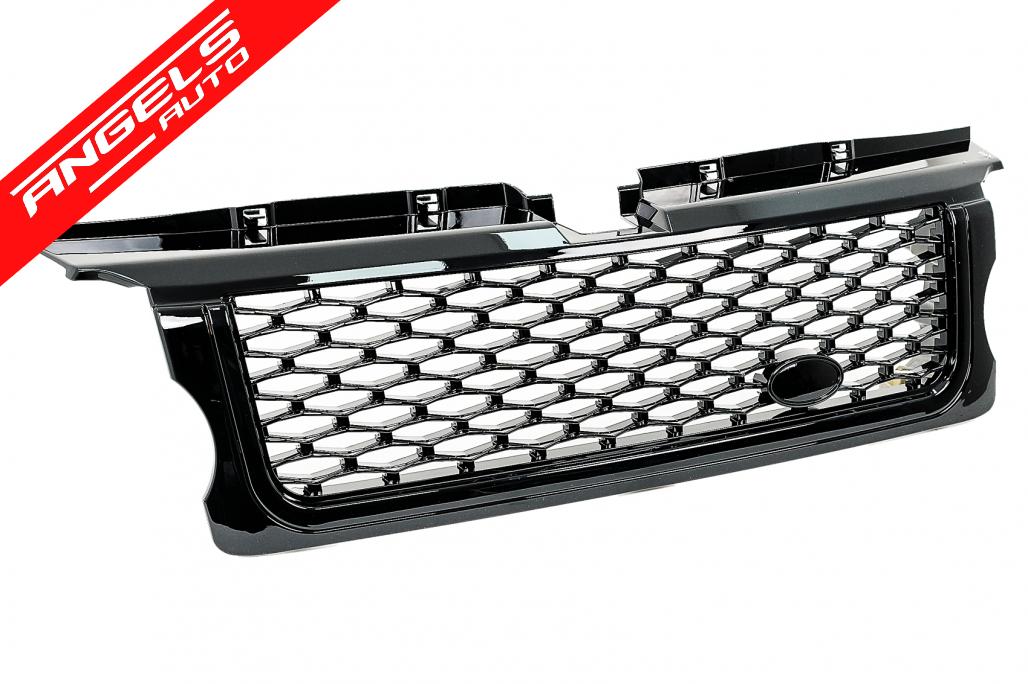 Grila Centrala compatibila cu Range Rover Sport L320 (05-08) Autobiography Look Black - imagine 4
