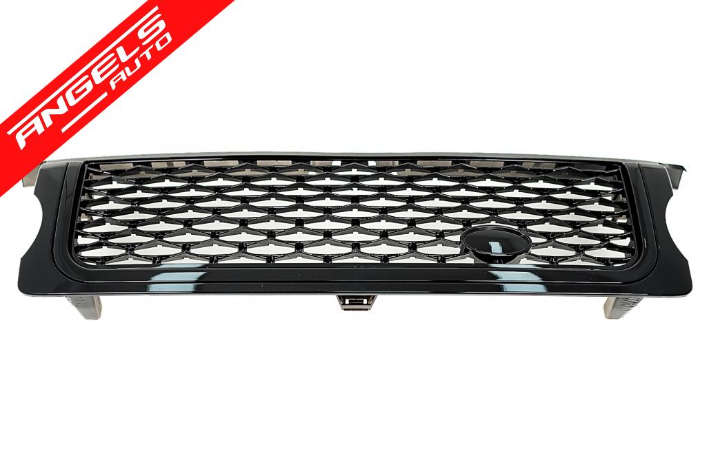 Grila Centrala compatibila cu Range Rover Sport L320 (05-08) Autobiography Look Black - imagine 2