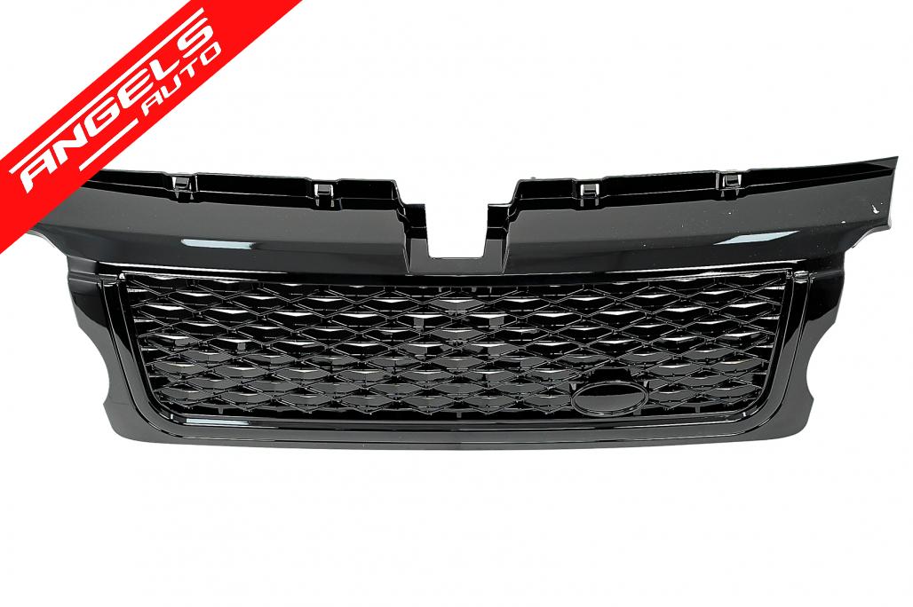 Grila Centrala compatibila cu Range Rover Sport L320 (05-08) Autobiography Look Black - imagine 3