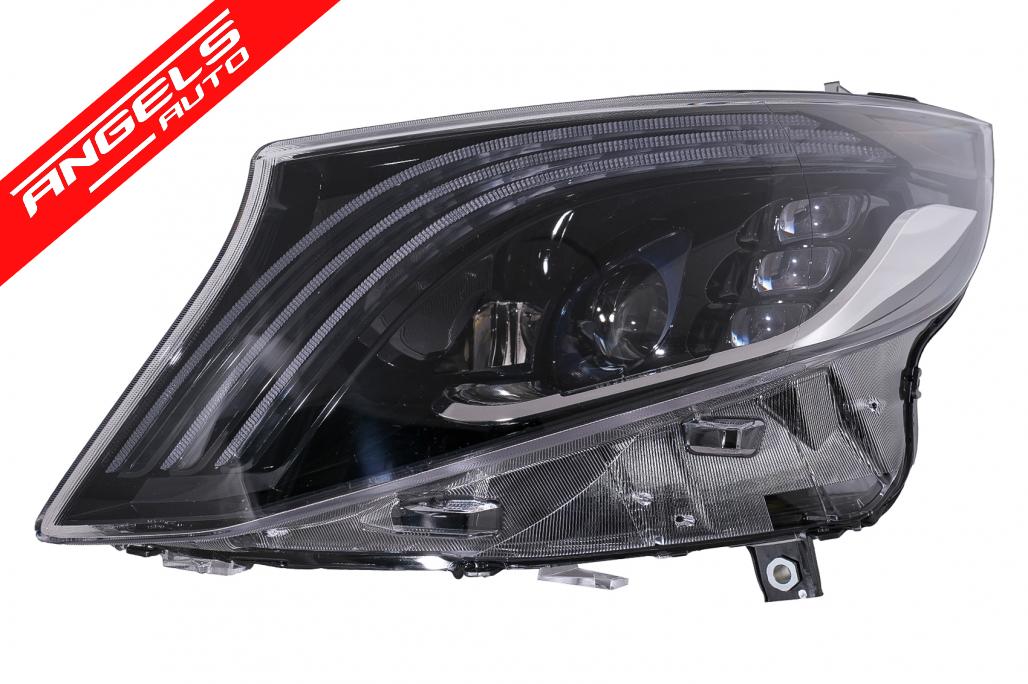 Faruri Full LED compatibile cu Mercedes V-Class W447 (2016-2020) Negru - imagine 2