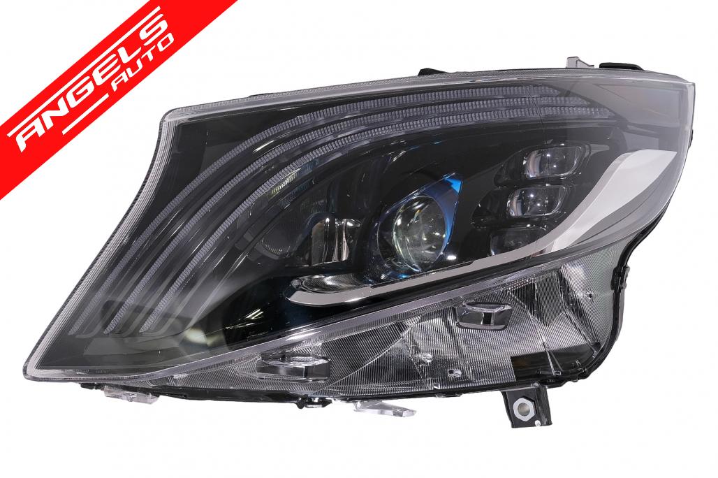 Faruri Full LED compatibile cu Mercedes V-Class W447 (2016-2020) Negru - imagine 3