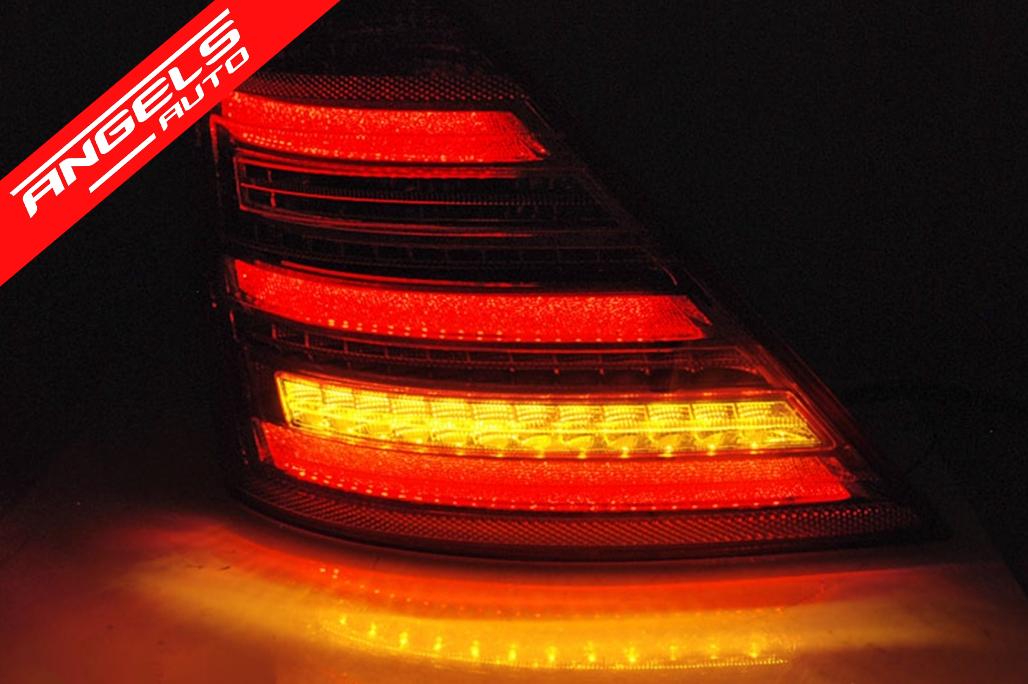 Stopuri LED compatibile cu Mercedes S-Class W221 (05-09) Rosu Clar - imagine 3