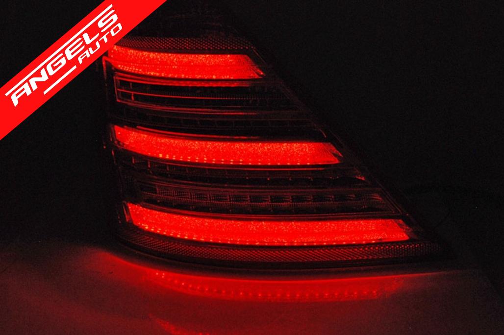 Stopuri LED compatibile cu Mercedes S-Class W221 (05-09) Rosu Clar - imagine 2