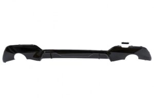 Difuzor Bara Spate Evacuare compatibil cu BMW 3 G20 G28 Sedan (19-22) Negru Lucios