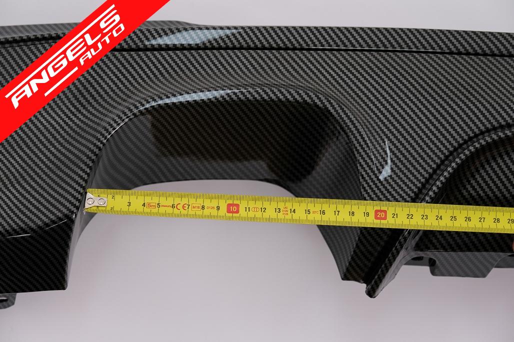 Difuzor Bara Spate Evacuare Dubla compatibil cu BMW Seria 2 F22/F23 (2013-) M Design - imagine 4