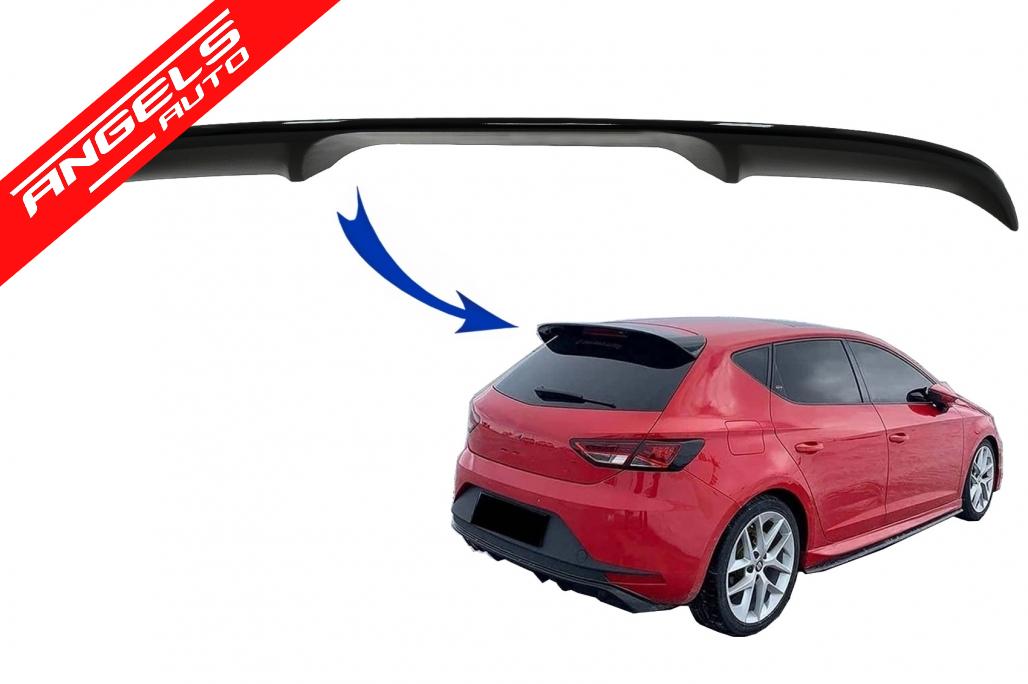 Eleron Luneta compatibil cu Seat Leon 5F Mk3 5 Usi Hatchback 2012-2019 Negru Lucios