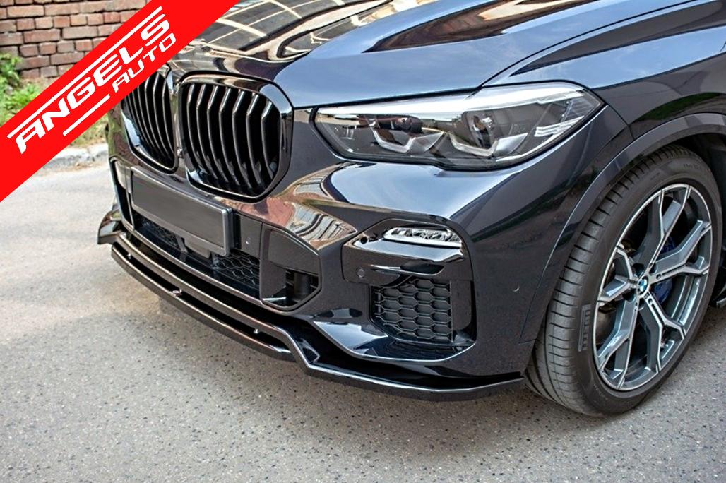 Prelungire Bara Fata compatibila cu BMW X5 G05 M-Package (18-22) M Sport Negru Lucios - imagine 7