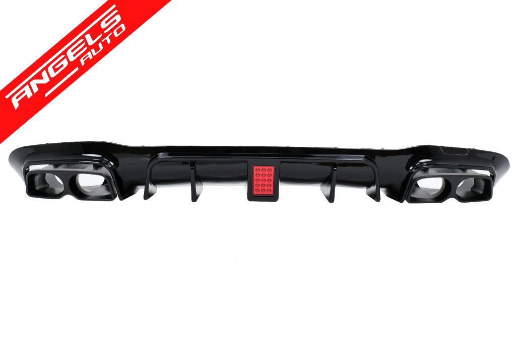 Difuzor Bara Spate compatibil cu Mercedes E-Class W213 (2016-2019) B-Design Negru Lucios