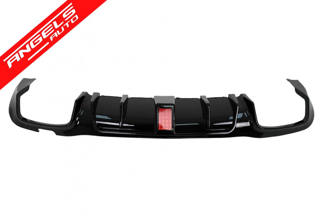 Difuzor Bara Spate compatibil cu Mercedes E-Class W213 (2016-2019) B-Design Negru Lucios - imagine 4