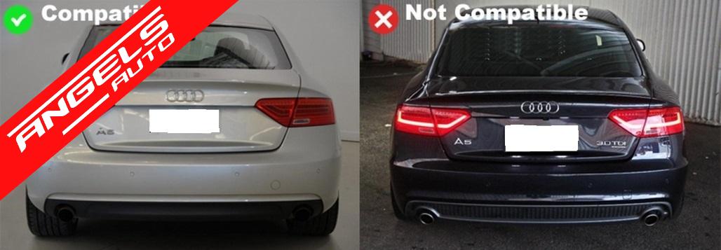 Difuzor Bara Spate compatibil cu Audi A5 8T Sportback Facelift (12-15) S5 Design - imagine 5