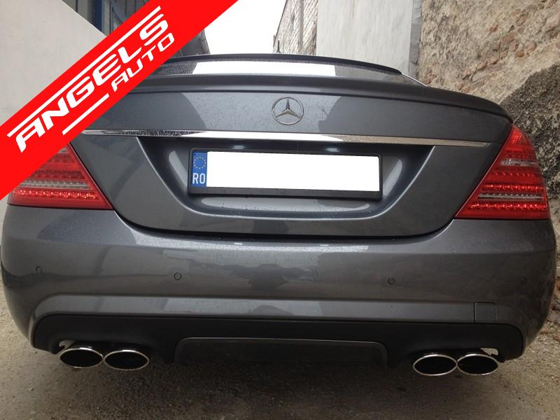 Difuzor Bara Spate compatibil cu Mercedes S-Class W221 (10-13) Facelift S63 S65 - imagine 7