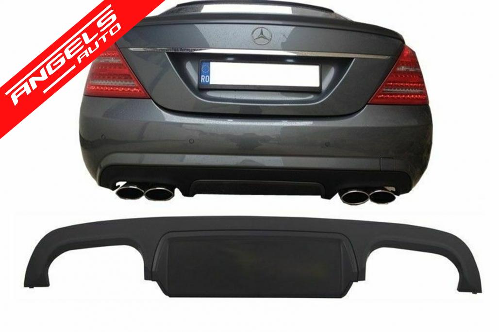 Difuzor Bara Spate compatibil cu Mercedes S-Class W221 (10-13) Facelift S63 S65 - imagine 8