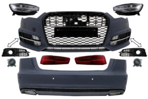Pachet Exterior compatibil cu Audi A6 C7 4G Limousine (11-18) Conversie la 2018