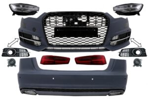 Pachet Exterior compatibil cu Audi A6 C7 4G Limousine (2011-2018) Conversie la 2018
