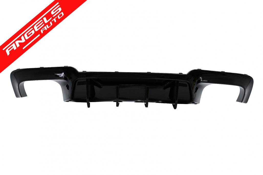 Difuzor de Aer Evacuare Dubla compatibil cu BMW Seria 5 F10 F11 (2011-2017) M Design - imagine 2