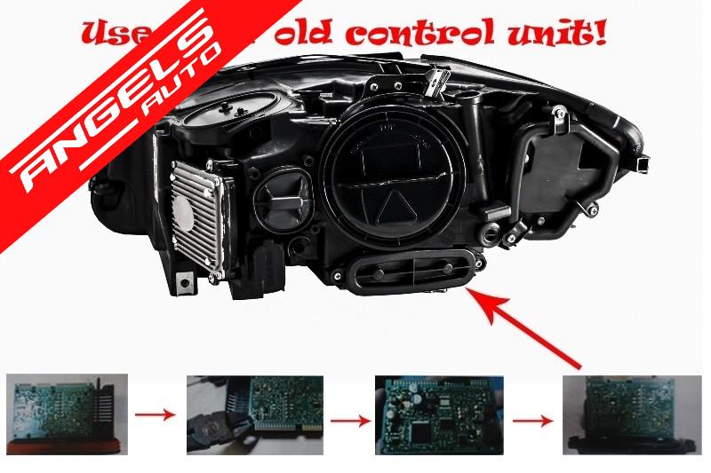 Faruri Full LED Angel Eyes compatibile cu BMW Seria 5 F10 F11 LCI (2014-2017) - imagine 5