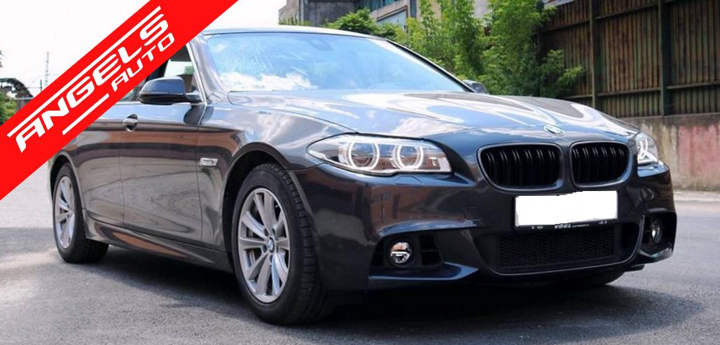 Faruri Full LED Angel Eyes compatibile cu BMW Seria 5 F10 F11 LCI (2014-2017) - imagine 7