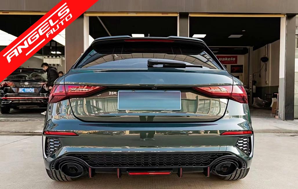 Difuzor Bara Spate compatibil cu Audi A3 8Y Hatchback S-Line S3 (2020-up) - imagine 7