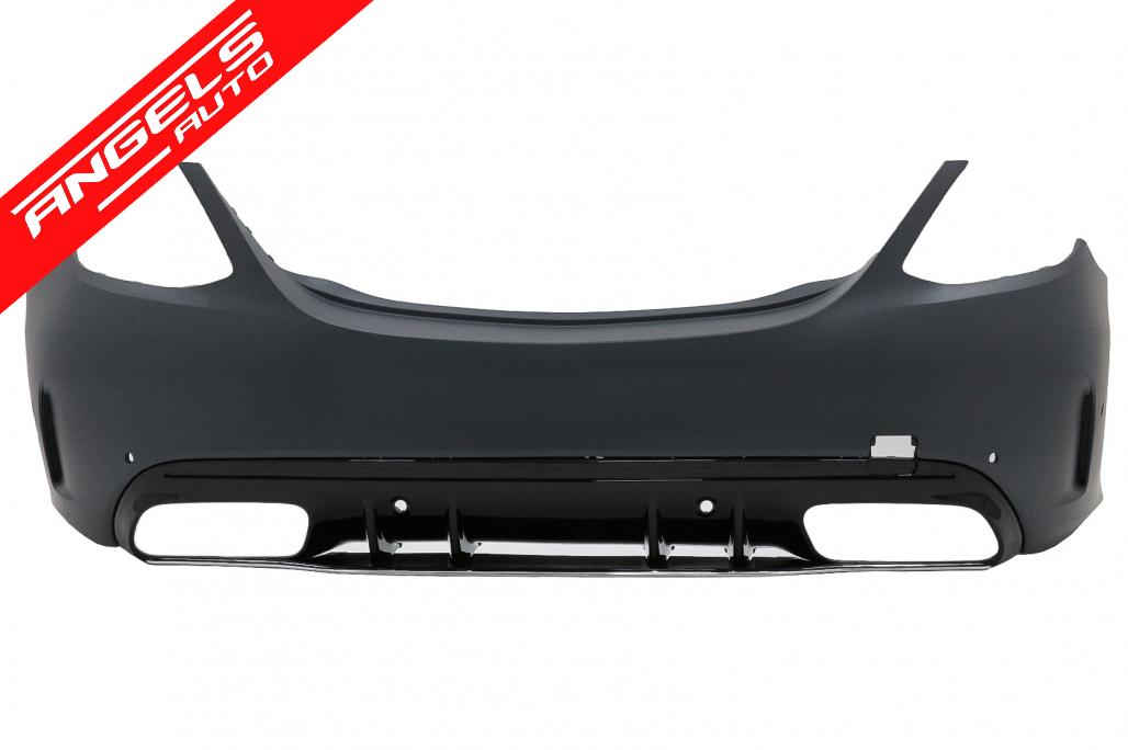 Pachet Exterior compatibil cu Mercedes C-Class W205 Sedan (2014-2020) C63 Look - imagine 5