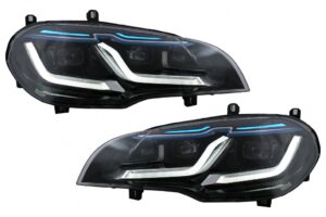 Faruri Bi-Xenon Angel Eyes compatibile cu BMW  X5 E70 LCI (2010-2013)