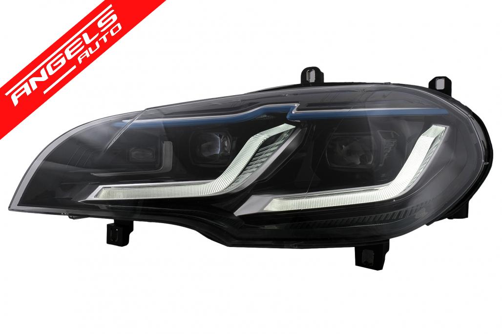 Faruri Bi-Xenon Angel Eyes compatibile cu BMW X5 E70 LCI (2010-2013) - imagine 4