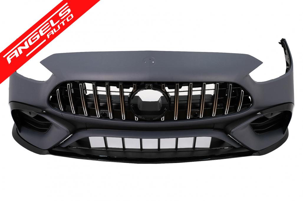 Pachet Exterior compatibil cu Mercedes C-Class W205 Sedan (2018-2022) Conversie la W206 C63 - imagine 3