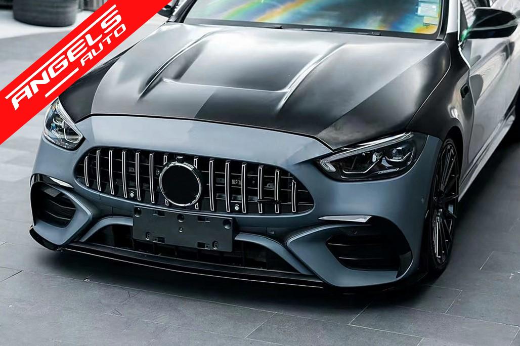 Pachet Exterior compatibil cu Mercedes C-Class W205 Sedan (2018-2022) Conversie la W206 C63 - imagine 27