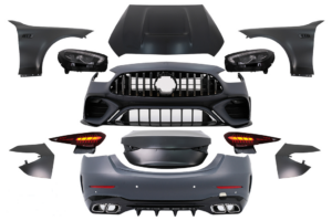 Pachet Exterior compatibil cu Mercedes C-Class W205 Sedan (2014-2018) C63 Design